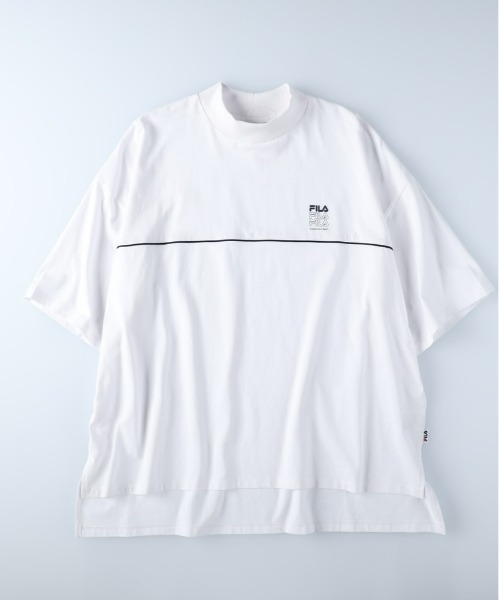 FILA（フィラ）の「【FILA】モックネックＴシャツ（Tシャツ/カットソー・レディース・ネイビー/ホワイト・L/M）」の12枚目の写真