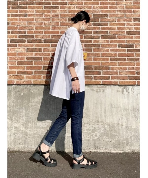 FILA（フィラ）の「【FILA】モックネックＴシャツ（Tシャツ/カットソー・レディース・ネイビー/ホワイト・L/M）」の21枚目の写真