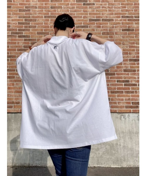 FILA（フィラ）の「【FILA】モックネックＴシャツ（Tシャツ/カットソー・レディース・ネイビー/ホワイト・L/M）」の19枚目の写真