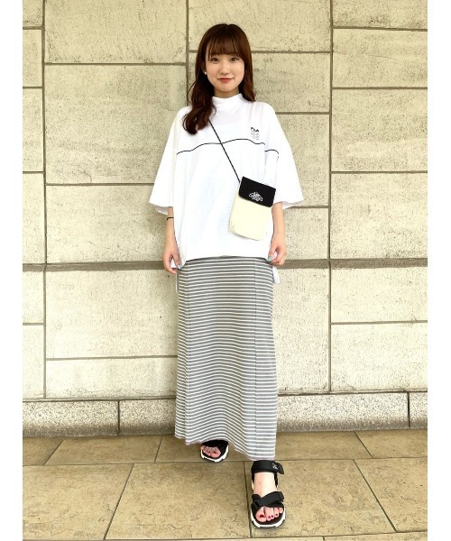 FILA（フィラ）の「【FILA】モックネックＴシャツ（Tシャツ/カットソー・レディース・ネイビー/ホワイト・L/M）」の17枚目の写真