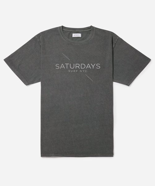 Saturdays NYC(サタデーズ ニューヨークシティ )の「Pigment Surf Tee(Tシャツ/カットソー・メンズ・ホワイト/ネイビー/ブラック・L/M/S/XL)」の1枚目の写真