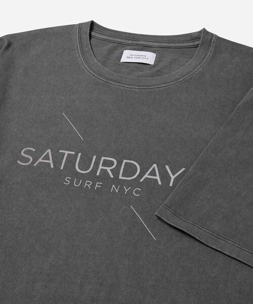 Saturdays NYC(サタデーズ ニューヨークシティ )の「Pigment Surf Tee(Tシャツ/カットソー・メンズ・ホワイト/ネイビー/ブラック・L/M/S/XL)」の10枚目の写真