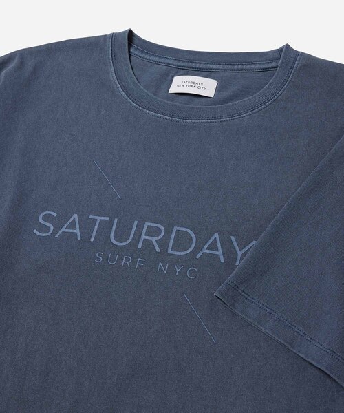 Saturdays NYC(サタデーズ ニューヨークシティ )の「Pigment Surf Tee(Tシャツ/カットソー・メンズ・ホワイト/ネイビー/ブラック・L/M/S/XL)」の9枚目の写真