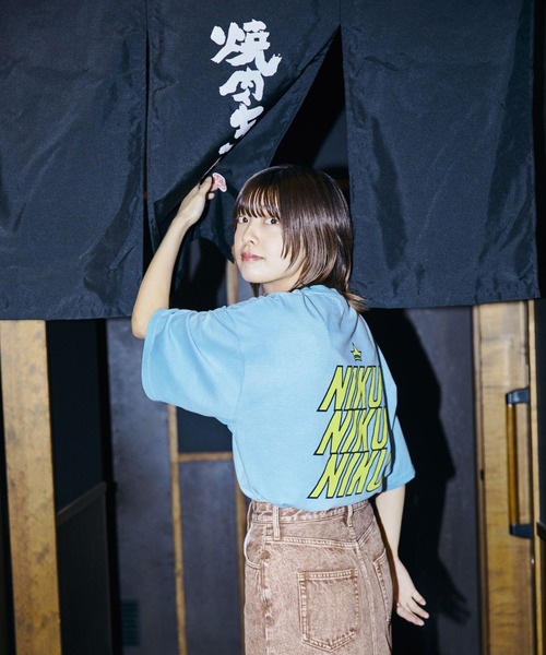 RAGEBLUE（レイジブルー）の「【焼肉きんぐ】コラボプリントTシャツ（Tシャツ/カットソー・メンズ・ブラック系その他/ブラック/オフホワイト/レッド/ライトブルー/ホワイト・MEDIUM/LARGE）」の15枚目の写真