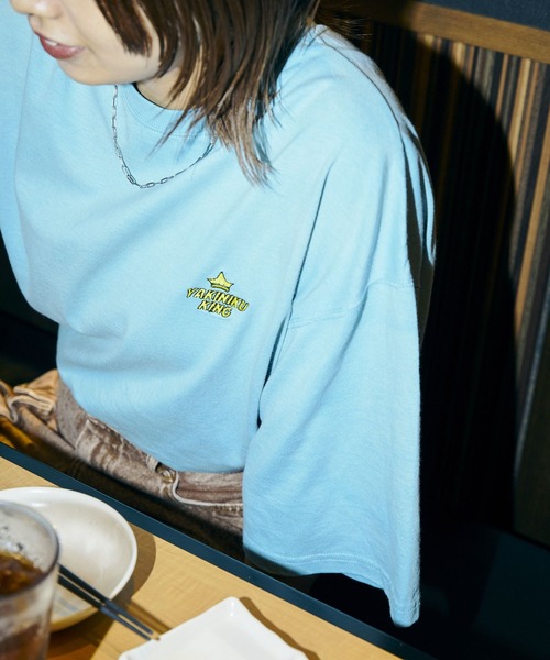 RAGEBLUE（レイジブルー）の「【焼肉きんぐ】コラボプリントTシャツ（Tシャツ/カットソー・メンズ・ブラック系その他/ブラック/オフホワイト/レッド/ライトブルー/ホワイト・MEDIUM/LARGE）」の10枚目の写真