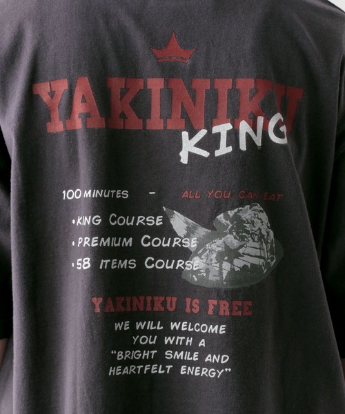 RAGEBLUE（レイジブルー）の「【焼肉きんぐ】コラボプリントTシャツ（Tシャツ/カットソー・メンズ・ブラック系その他/ブラック/オフホワイト/レッド/ライトブルー/ホワイト・MEDIUM/LARGE）」の20枚目の写真