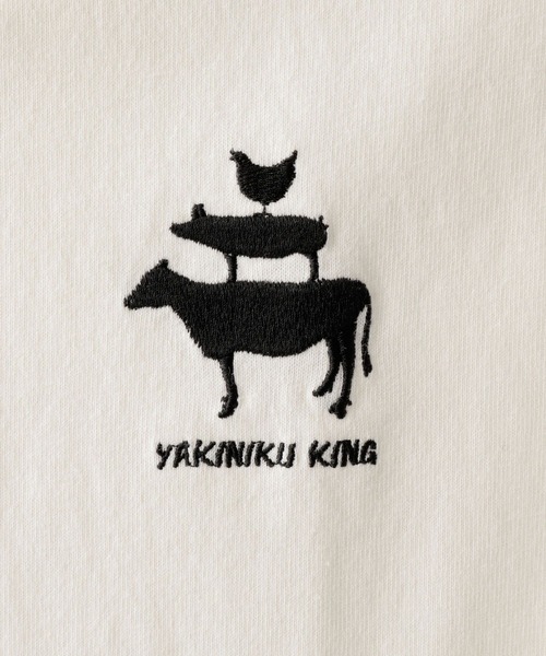 RAGEBLUE（レイジブルー）の「【焼肉きんぐ】コラボプリントTシャツ（Tシャツ/カットソー・メンズ・ブラック系その他/ブラック/オフホワイト/レッド/ライトブルー/ホワイト・MEDIUM/LARGE）」の8枚目の写真