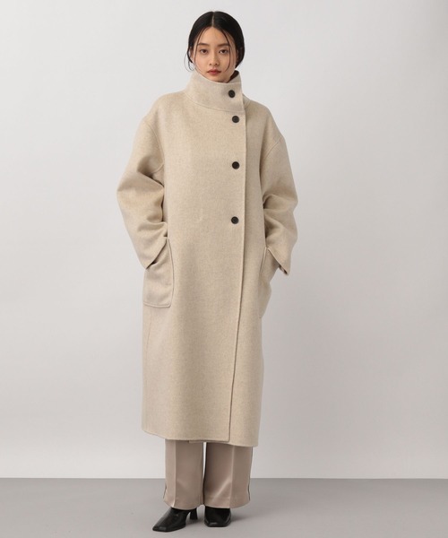 A part by（アパートバイ）の「casheepスタンドロングコート（ノー