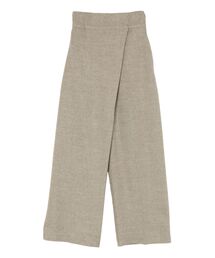 ツイードタックデザインワイドパンツ