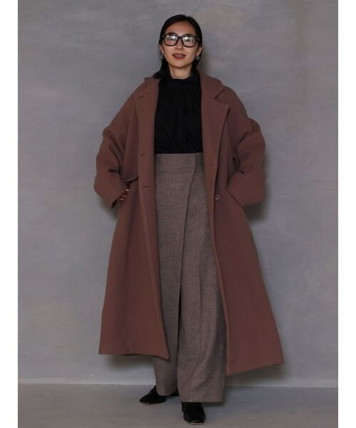 LAGUNAMOON（ラグナムーン）の「ツイードタックデザインワイドパンツ（その他パンツ・レディース・ベージュ/グレー・SMALL/MEDIUM）」の6枚目の写真