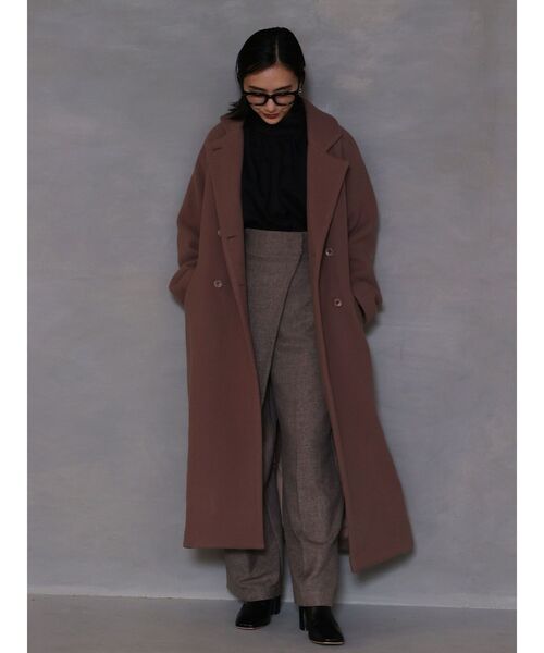 LAGUNAMOON（ラグナムーン）の「ツイードタックデザインワイドパンツ（その他パンツ・レディース・ベージュ/グレー・SMALL/MEDIUM）」の7枚目の写真