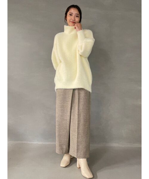 LAGUNAMOON（ラグナムーン）の「ツイードタックデザインワイドパンツ（その他パンツ・レディース・ベージュ/グレー・SMALL/MEDIUM）」の17枚目の写真