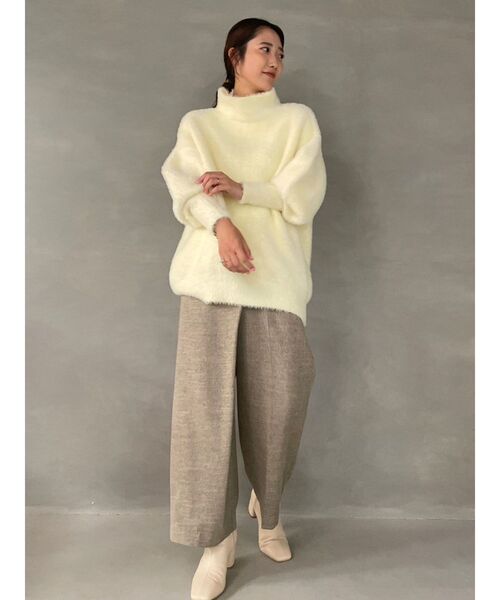 LAGUNAMOON（ラグナムーン）の「ツイードタックデザインワイドパンツ（その他パンツ・レディース・ベージュ/グレー・SMALL/MEDIUM）」の18枚目の写真