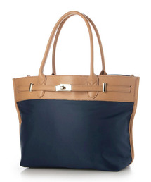 ペルケ perche / ナイロン牛革ヒネリ金具トートバッグ