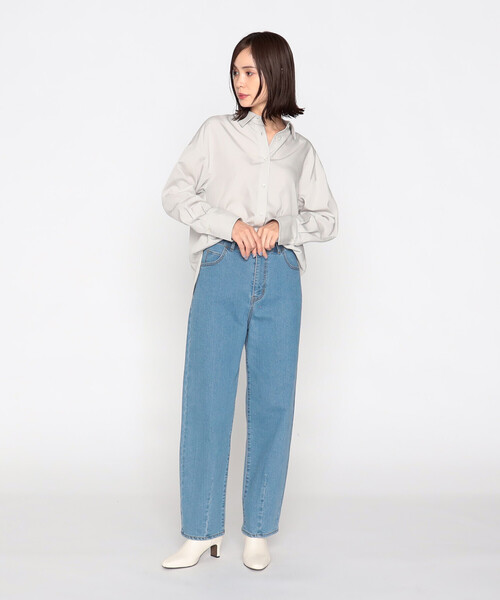 COMME CA ISM(コムサイズム)の「オーバーサイズ シャツ(シャツ/ブラウス・レディース・ブルー/オフホワイト/ライトグレー・LARGE/MEDIUM)」の22枚目の写真