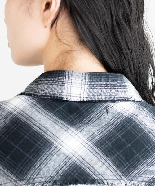 WEGO（ウィゴー）の「WEGO/オンブレチェックショートシャツ（シャツ/ブラウス・レディース・ブラック系その他2/イエロー系その他3・FREE）」の9枚目の写真