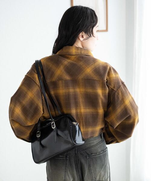 WEGO（ウィゴー）の「WEGO/オンブレチェックショートシャツ（シャツ/ブラウス・レディース・ブラック系その他2/イエロー系その他3・FREE）」の15枚目の写真