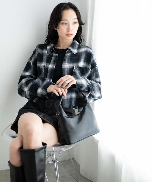 WEGO（ウィゴー）の「WEGO/オンブレチェックショートシャツ（シャツ/ブラウス・レディース・ブラック系その他2/イエロー系その他3・FREE）」の10枚目の写真