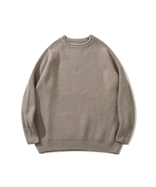 aimoha(アイモハ)の「aimoha men 刺繍ステッチワイドバルーンスリーブ セーター(ニット/セーター・メンズ・ベージュ/ブラック・XL/L/M)」の19枚目の写真
