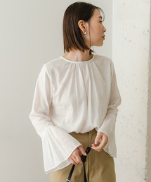 F by ROSSO　ベルスリーブ2WAYブラウス