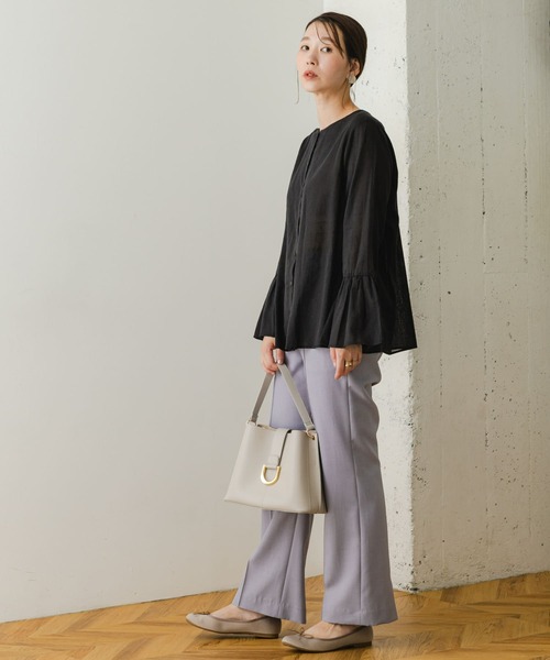 F by ROSSO（エフバイロッソ）の「F by ROSSO　ベルスリーブ2WAYブラウス（シャツ/ブラウス・レディース・オフホワイト/ブラック/ベージュ・FREE）」の15枚目の写真