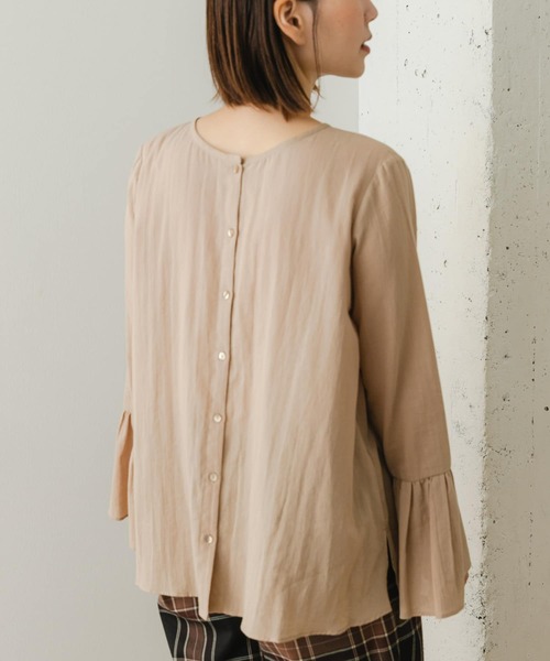 F by ROSSO（エフバイロッソ）の「F by ROSSO　ベルスリーブ2WAYブラウス（シャツ/ブラウス・レディース・オフホワイト/ブラック/ベージュ・FREE）」の19枚目の写真