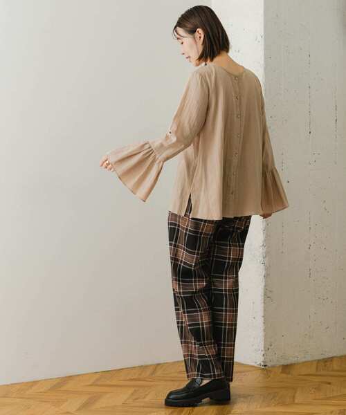 F by ROSSO（エフバイロッソ）の「F by ROSSO　ベルスリーブ2WAYブラウス（シャツ/ブラウス・レディース・オフホワイト/ブラック/ベージュ・FREE）」の21枚目の写真