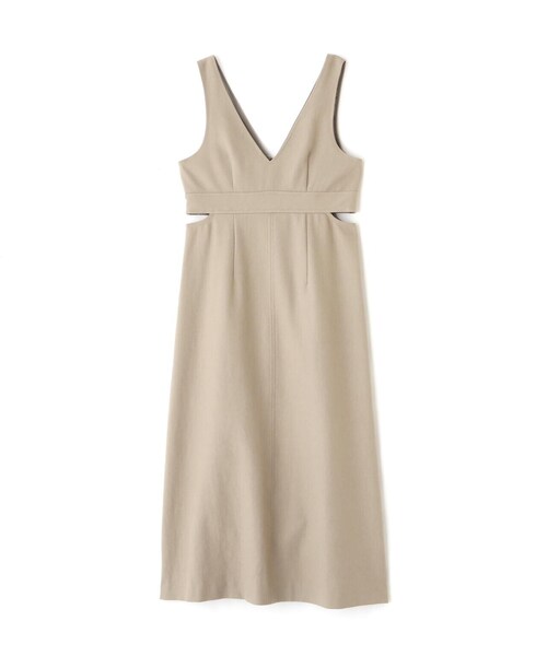 FREE'S MART（フリーズマート）の「◆カットアウトＶネックジャンパースカート（ワンピース・レディース・ブラック/ベージュ・MEDIUM/SMALL）」の17枚目の写真