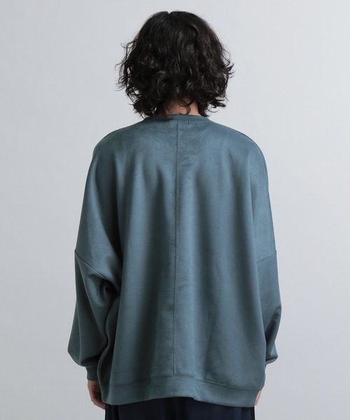 HARE（ハレ）の「スウェードライクプルオーバー(HARE)（スウェット・メンズ・グレー/ブラック/ブルー/グレー系その他/パープル・MEDIUM/SMALL）」の16枚目の写真