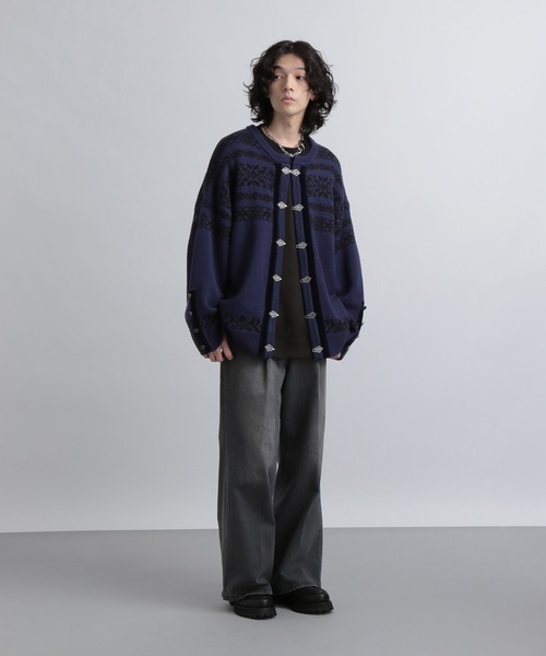 HARE（ハレ）の「スウェードライクプルオーバー(HARE)（スウェット・メンズ・グレー/ブラック/ブルー/グレー系その他/パープル・MEDIUM/SMALL）」の6枚目の写真