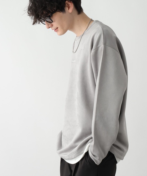 RAGEBLUE(レイジブルー)の「プチ刺繍/カットスウェードフェイクレイヤードTシャツ(Tシャツ/カットソー・メンズ・グレー/ブルー/ホワイト/グリーン・MEDIUM/LARGE)」の17枚目の写真