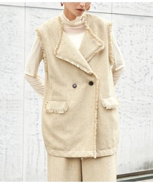 Settimissimo | ツイードフリンジパイピングジレ(ベスト)