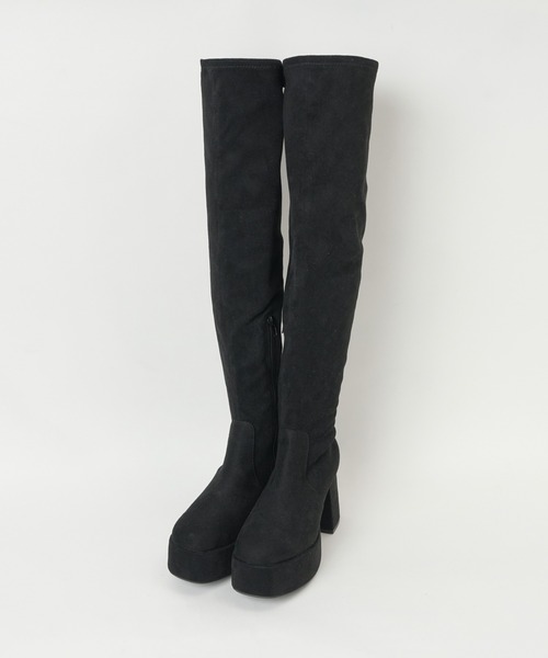 WEGO（ウィゴー）の「WEGO/ニーハイブーツ（ブーツ・レディース・ブラック/ブラック系その他/その他1・LARGE/MEDIUM）」の16枚目の写真