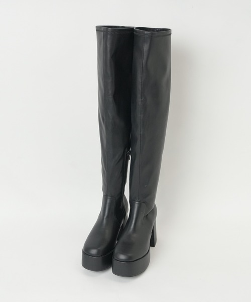 WEGO（ウィゴー）の「WEGO/ニーハイブーツ（ブーツ・レディース・ブラック/ブラック系その他/その他1・LARGE/MEDIUM）」の15枚目の写真