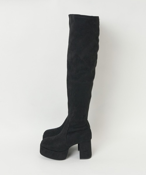 WEGO（ウィゴー）の「WEGO/ニーハイブーツ（ブーツ・レディース・ブラック/ブラック系その他/その他1・LARGE/MEDIUM）」の17枚目の写真