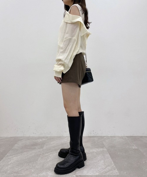 Heather（ヘザー）の「ドッキングシアーシャツ　975619（シャツ/ブラウス・レディース・ブラウン/ブラック/ピンク/ホワイト・FREE）」の10枚目の写真