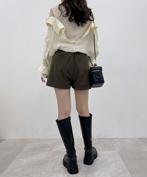 Heather（ヘザー）の「ドッキングシアーシャツ　975619（シャツ/ブラウス・レディース・ブラウン/ブラック/ピンク/ホワイト・FREE）」の11枚目の写真