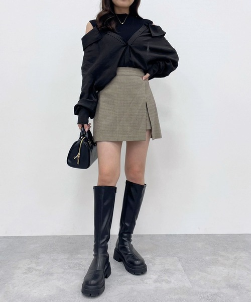 Heather（ヘザー）の「ドッキングシアーシャツ　975619（シャツ/ブラウス・レディース・ブラウン/ブラック/ピンク/ホワイト・FREE）」の14枚目の写真