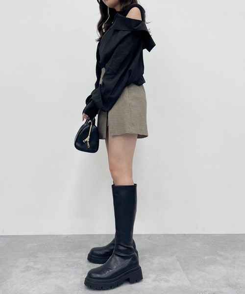 Heather（ヘザー）の「ドッキングシアーシャツ　975619（シャツ/ブラウス・レディース・ブラウン/ブラック/ピンク/ホワイト・FREE）」の15枚目の写真