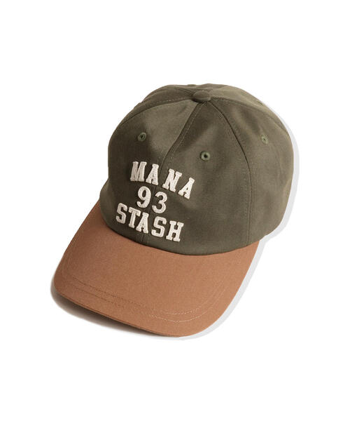 MANASTASH(マナスタッシュ)の「MANASTASH/マナスタッシュ/COLLEGE LOGO CAP/カレッジロゴキャップ(キャップ・メンズ・ブラック/オリーブ系/ネイビー・F)」の3枚目の写真