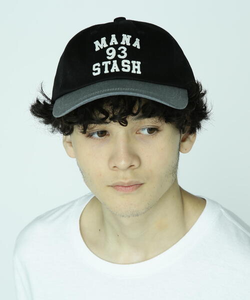 MANASTASH(マナスタッシュ)の「MANASTASH/マナスタッシュ/COLLEGE LOGO CAP/カレッジロゴキャップ(キャップ・メンズ・ブラック/オリーブ系/ネイビー・F)」の6枚目の写真