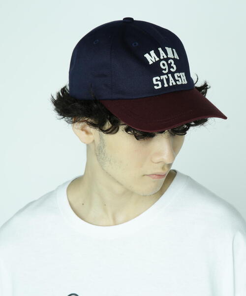 MANASTASH(マナスタッシュ)の「MANASTASH/マナスタッシュ/COLLEGE LOGO CAP/カレッジロゴキャップ(キャップ・メンズ・ブラック/オリーブ系/ネイビー・F)」の5枚目の写真
