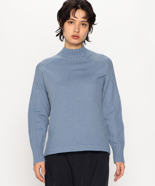 COMME CA ISM（コムサイズム）の「ハイネック カラーニット（ニット/セーター・レディース・パープル系/グリーン/ベージュ/ブラック/グレー/ブルー/サックスブルー/ホワイト/ピンク/チャコール・MEDIUM/LARGE）」の22枚目の写真