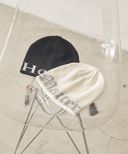 WEGO(ウィゴー)の「WEGO/ロゴニットワッチ(ニットキャップ/ビーニー・レディース・ブラック/ホワイト・FREE)」の3枚目の写真