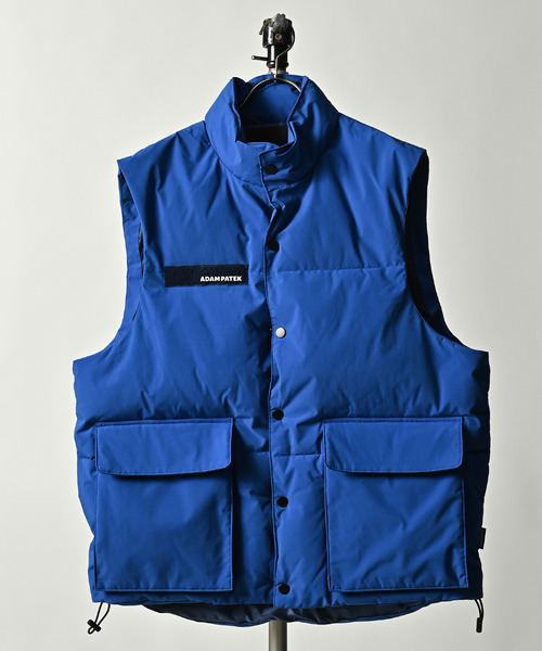 ADAM PATEK(アダムパテック)の「【ADAMPATEK/アダムパテック】back coating ripstop looose padded vest / パデットリップストップベスト(ベスト・メンズ・ブルー/ブラック/カーキ・1/2)」の3枚目の写真