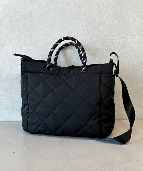 CPCM（シーピーシーエム）の「キルティング2WAYビッグショルダー（ショルダーバッグ・レディース・アイボリー/ブラック/カーキ・FREE）」の12枚目の写真