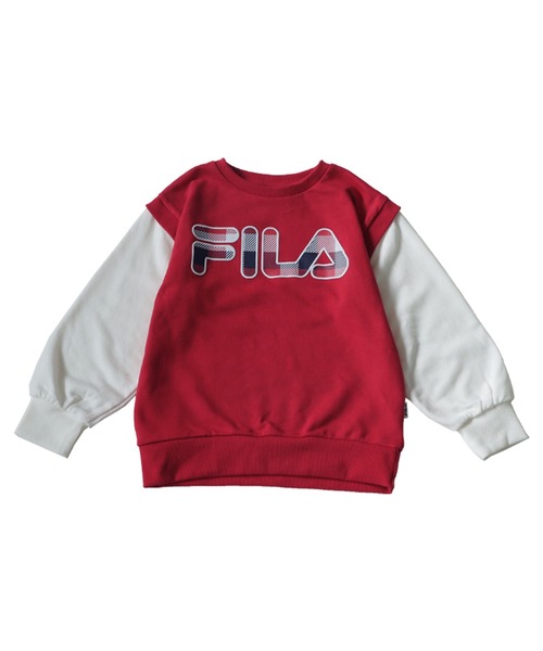 antiqua(アンティカ)の「FILAロゴ入り重ね着風スウェット(スウェット・キッズ・レッド・130/160/150/140)」の19枚目の写真