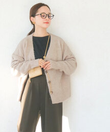 [ 田中亜希子さんコラボ ]フラッフィーニットカーディガン