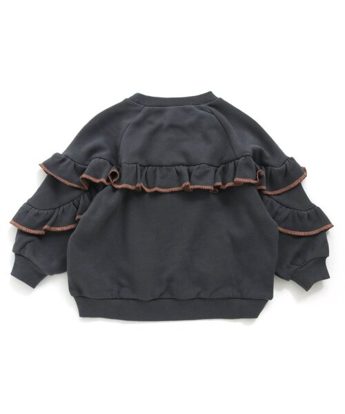 BREEZE（ブリーズ）の「フリルトレーナー（スウェット・キッズ・アイボリー/ピンク/チャコール・100/110/90/120/130/140/80）」の4枚目の写真