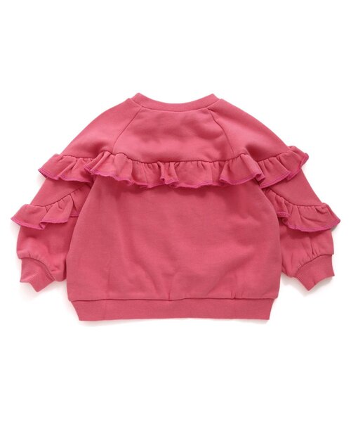 BREEZE（ブリーズ）の「フリルトレーナー（スウェット・キッズ・アイボリー/ピンク/チャコール・100/110/90/120/130/140/80）」の6枚目の写真